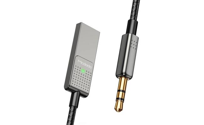Mcdodo CA-8700 USB-A To AUX 3.5mm Bluetooth Audio Transmitter/Receiver 1.7M Cable